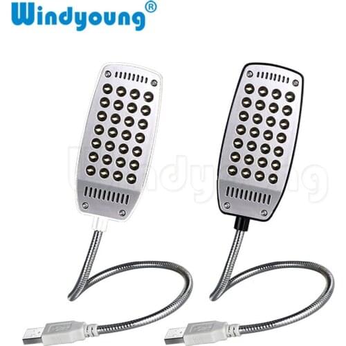 USB Light Computer Lamp Flexible Bright Mini 28 LED for Notebook Computer Desktop PC laptop Protect Eye