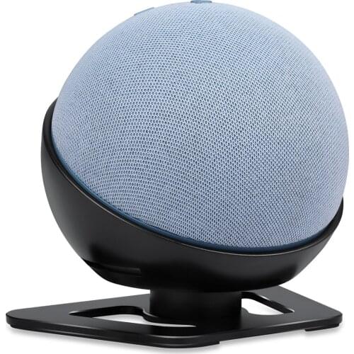 New Speaker Stand For Echo Dot 4 Alloy Table Stand Desktop Stand Mount Rack Speaker Mount (Black)
