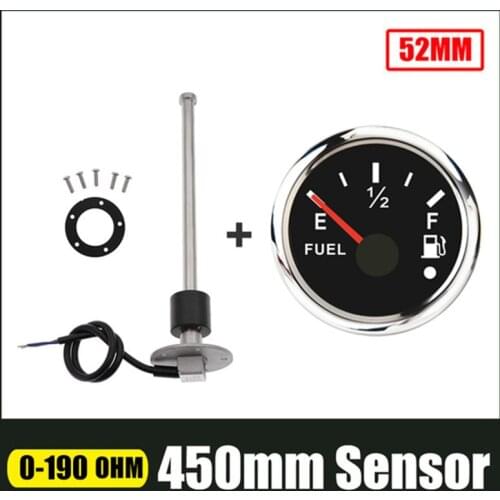 New Fuel Level Gauge With Sensor 150mm 350mm 450mm 0-190ohm Water Level Gauge with Sensors Fuel Sender Unit For Car Boat 12V/24V