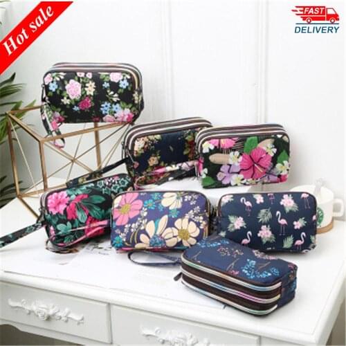 New Wallet Custom Korean Coin Purse Phone Bag Ladies Wallet Running Cloth Bag Girls Women Big Capacity Cute Zipper