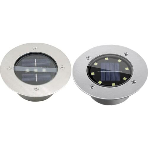 Outdoor Lighting Solar Powered LED Floor Lamp Deck Light 3LED Underground Light Garden Pathway Spotlight Yard Lanscape Sunlight