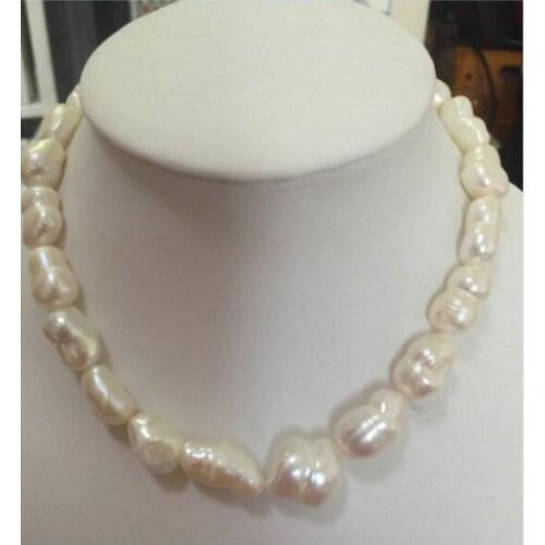 8-9 mm natural round freshwater white pearl necklace 18 inch 925silver gold