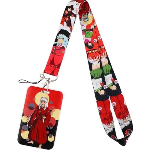 PF540 Dongmanli Japanese Anime Neck Strap Lanyards Keychain Holder ID Card Pass Hang Rope Lariat Lanyard Key Ring Accessories