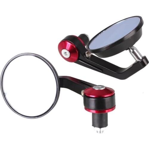 7/8" 22mm motorcycle full aluminum round rear view mirror Motorcycle Scooters Rearview Mirror Side Mirrors