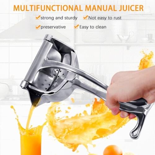 Stainless Steel Manual Juicer Lemon Orange Juicer Multifunctional Household Appliances Portable Vegetable and Fruit Blender