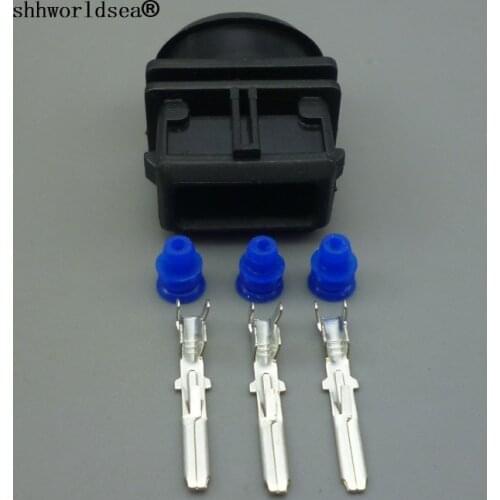 Shhworldsea 3 pin 3.5mm auto electric waterproof plug wire harness cable unsealed connector 443906247 443 906 247 for vw