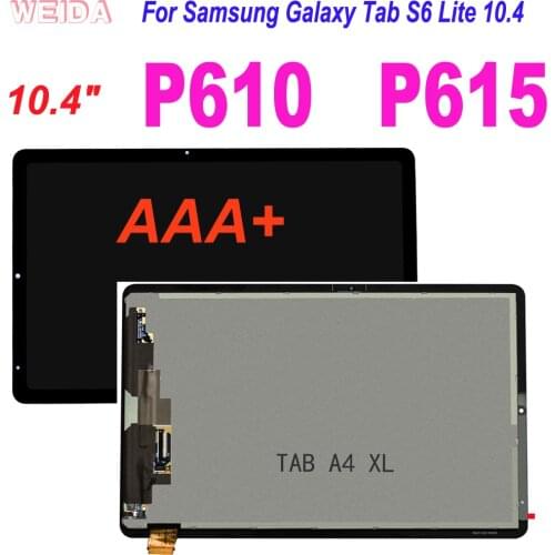 10.4" AAA+ LCD Replacement For Samsung Galaxy Tab S6 Lite P610 P615 LCD Display Touch Screen Digitizer Assembly for P610 LCD