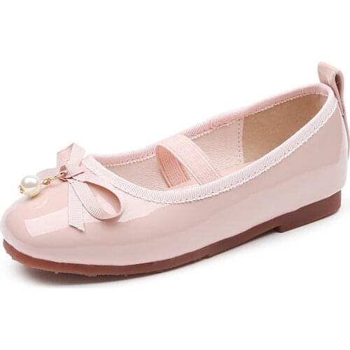 Kids Shoes Baby Girls Flat Dance Shoes Children Casual Fashion Princess Party Dress Shoes First Walkers Soft Ballerina Slip-on