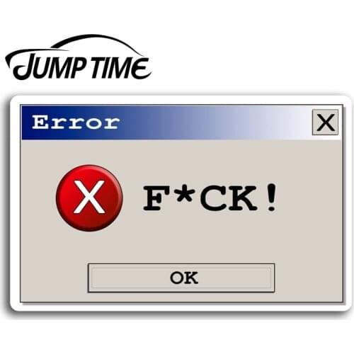 Jump Time for Computer Programmer Geek Vinyl Stickers Sticker Laptop Luggage Car Decal Window Wiper Trunk Car Styling