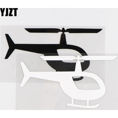 YJZT 14.6X8CM Creative Vinyl Decal Funny Airplane Window Decor Car Sticker Black / Silver 10A-0336