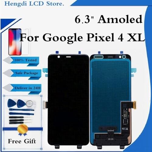 100% Tested Amoled For Google Pixel 4 XL LCD Display Touch Screen Digitizer Assembly Replacement For Google Pixel 4XL Display