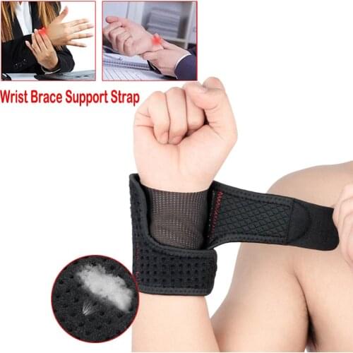 1Pcs Breathable Wrist Brace - Wrist Wraps Support Adjustable Straps - for Carpal Tunnel, Tennis, Basketball, Weightlifting