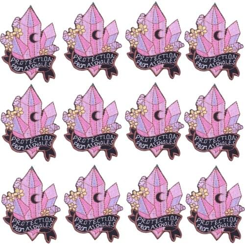 10PCS Cartoon Badge Cheap Embroideried Patches For Clothing Iron On Patches For Clothes DIY Applique Stripes Embroidery Patch