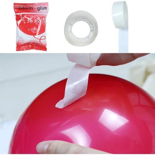 2rolls Balloons Accessories Balloons Glue Wedding Birthday Decoration Baloons Stickers Party Accessories Removable Supplies