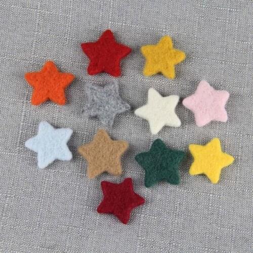 5Pcs Newborn Photography Props Baby Wool Felt Stars Photo Shooting Accessories B36E