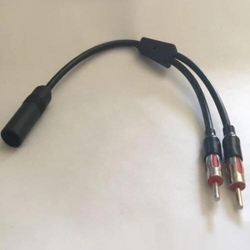 Car Antenna Cable Adapter Aluminum Plug In 1 For 2 Radio Antena Coche Extension Antenne Dab Voiture Estereos Para Auto Radio