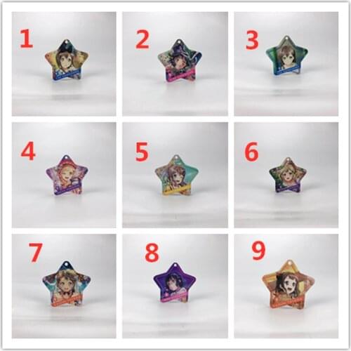 Anime BanG Dream! rubber Keychain Key Ring straps