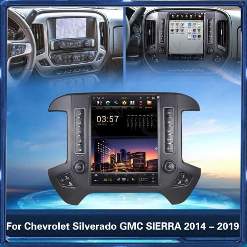 Android 12.1 inch Car Radio Player For Chevrolet Silverado GMC SIERRA 2014 - 2019 Car GPS Navigation DSP stereo head unit PX6