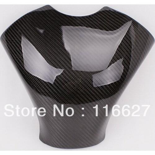 Freeshipping Carbon Fiber Fuel Gas Tank Protector Pad Shield For Kawasaki ZX6R 636 2007-2008