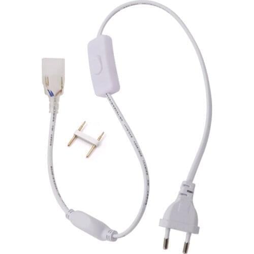 220V 110V Power Supply EU US UK Plug Light Strip Transformer Driver Switch for 2835 5050 5730 LED Strip Power plug Accessory