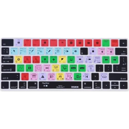 XSKN for PreSonus Studio One Keyboard Skin for Apple Magic Keyboard US and EU Layout, English Functional Silicone Keyboard Cover