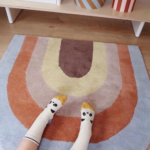 Baby Play Mat Crawling Rug Kids Room Non-slip Floor Rug Rainbow Game Pad Playmat Decor Dustproof Waterproof Carpet