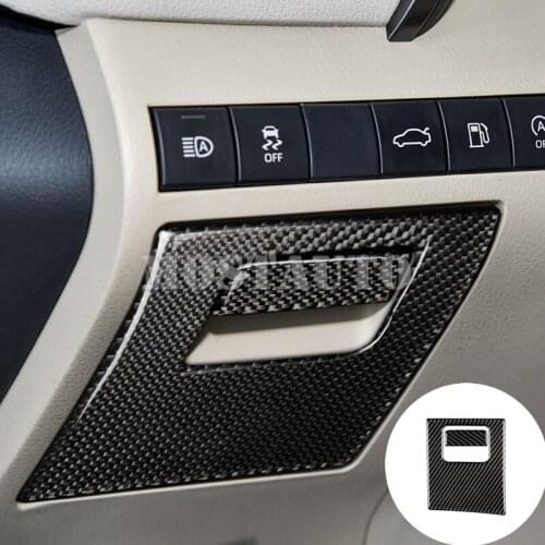 For Toyota Camry Carbon Fiber Inner Driver’s Side Glove Box Trim Cover 2018-2019 2pcs Car Accessories Interior Car Decor