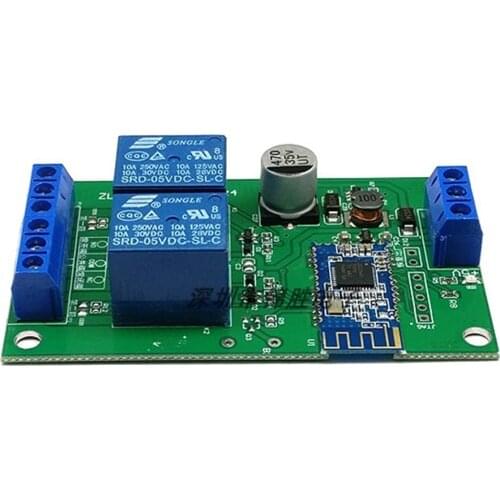 Bluetooth switch bidirectional 2-way relay 4.0 mobile phone wireless remote control Bluetooth open door module