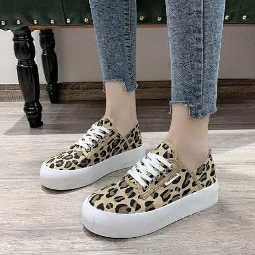 Luxury Zebra Leopard Print Canvas Shoes Fashion Platform Espadrilles Women Lace Up Flats Designer Gothic Running Tennis Sneakers