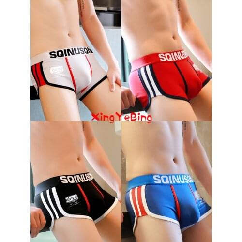 Personality Mens Underwear Sports Boxers Cotton Large Size New Sexy Sexy Male Sense Korean Version Of Boxer Shorts Head