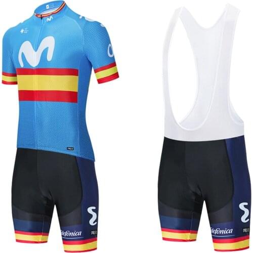 2021 Cycling Set movistar Cycling Jersey Bike Shorts 20D Pants Team Ropa Ciclismo Maillot Bicycle Clothing Uniform