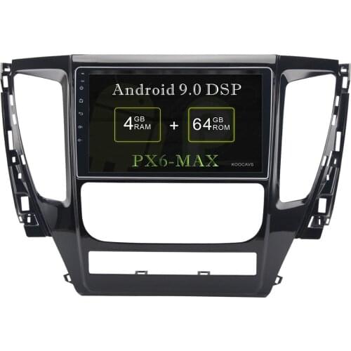 KOOCAVS 9" IPS Android 9.0 Car GPS Radio Player for Mitsubishi Pajero Sport 2017 with 4GB+64G Multimedia