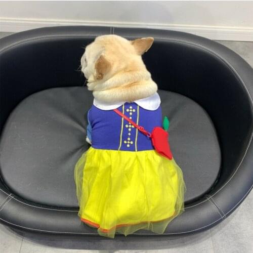 Summer Dog Dress Princess Costumes Poodle Schnauzer Pug French Bulldog Clothes Welsh Corgi Shiba Inu Pet Clothing Dresses Skirt