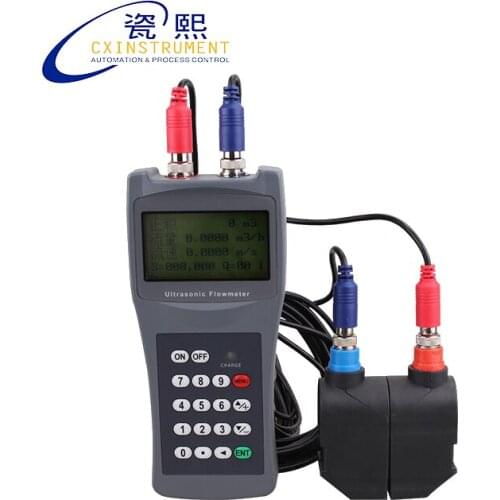 The Local LCD Display DN15~DN100 Pipe Size Flow Sensor and 1% High Accuracy Portable Ultrasonic Flow Meter