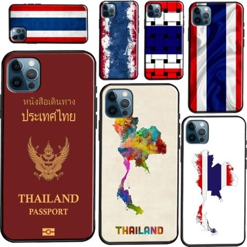 Thailand Flag Map Soft Case For iPhone 12 Pro Max Mini 11 Pro Max X XR XS Max SE 2020 8 7 Plus Phone Cover