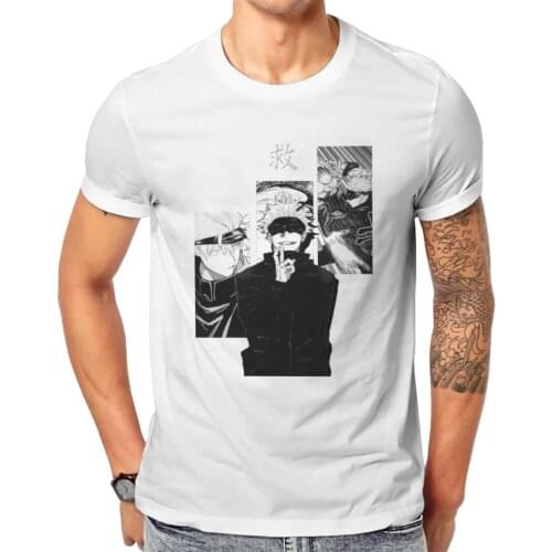 Novelty Newest TShirts Jujutsu Kaisen Itadori Yuji Fushiguro Megumi Kugisaki Nobara Male Style Fabric Tops T Shirt Round Neck