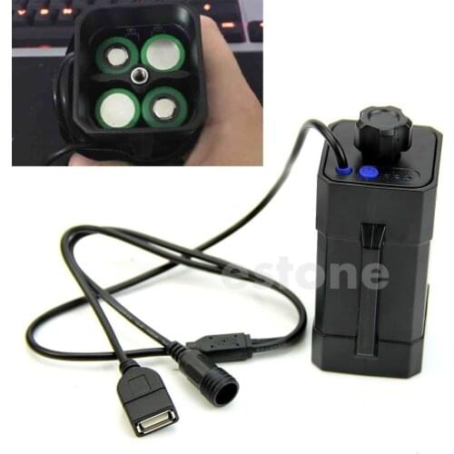 New 4x 18650 Water Resistant Battery Pack Case House Cover For Bike Bicycle Lamp