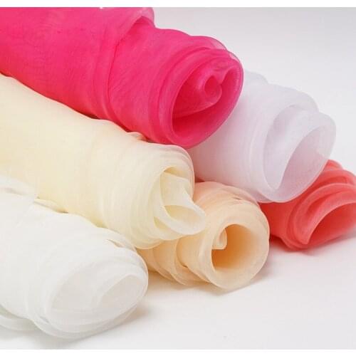 38 Colors Organza Wedding Decoration Organza Fabric Organza for Romantic Wedding Party Fabric 150cm Wide