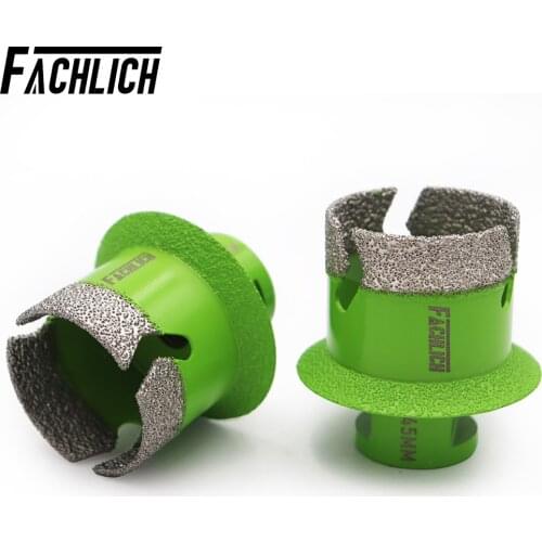 2pcs Dry Diamond Hole Saw Cutter Drilling Core Bits for Tile M14 thread Granite Marble Washbasin Hole Opener