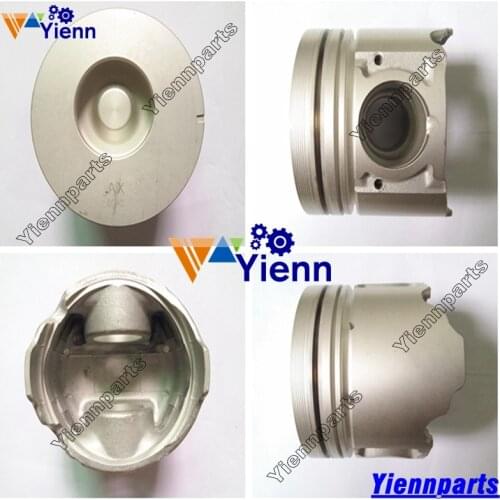 For ISUZUS 4JG1 4JG1T Piston 8-97220-604-0 With Pin And Clips For HITAICHI Excavator ZX70 ISUZU 4JG1 Diesel Engine Repair parts