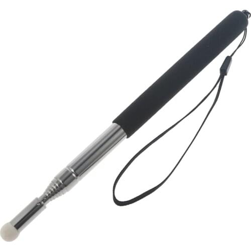 Professional Torch Whiteboard Pen Felt Head Stainless Steel Telescopic Teacher Pointer 1M