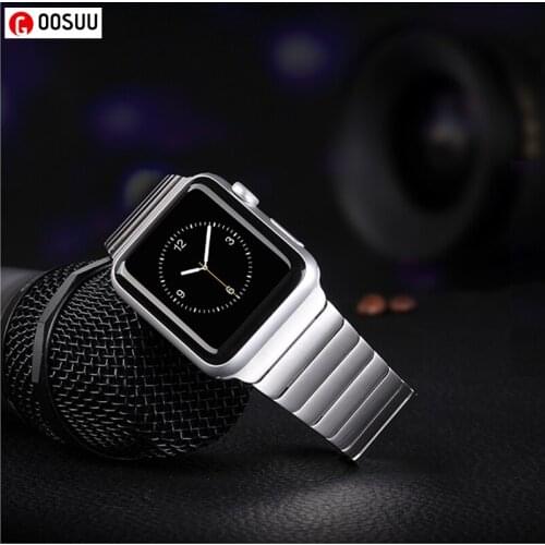 For Apple Watch Band 44mm 40mm 42mm 38mm Bracelet Stainless Steel Butterfly Buckle Watch Strap for Apple iWatch Series Wristband