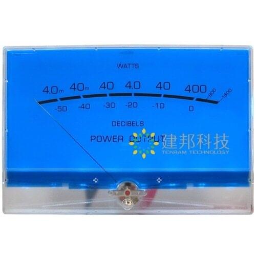New On Sale VU Meter DB Level Header Audio Preamp Power Amplifier Chassis Backlight VU Meters Blue Lake
