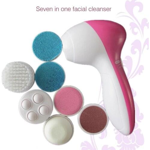 Seven-In-One Cleansing Instrument Electric Face Wash Brush Face Massage Beauty Instrument Face Wash Brush