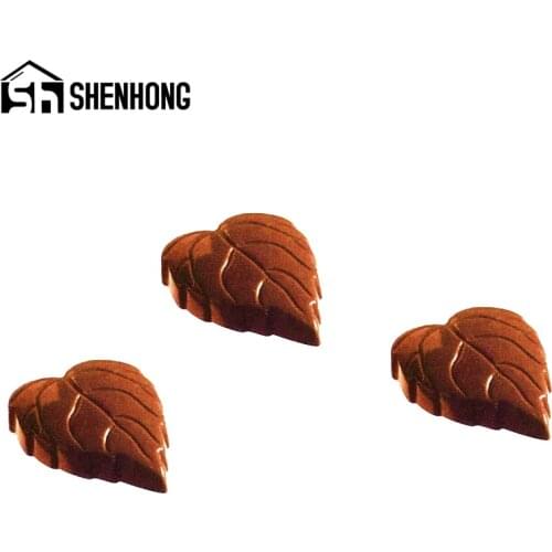 SHENHONG Polycarbonate Chocolate Moulds Leaf Shape Candy Molds Confectionery Dessert Decoration Bake Tray Pastry Tools Suppliers