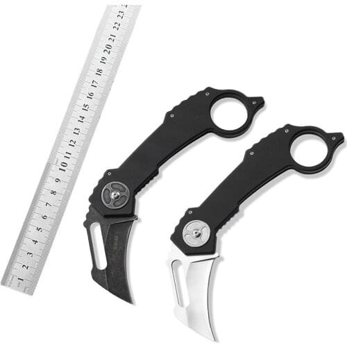 Tactical Karambit Knife Emergency Gear Pocket Folding Knife G10 Handle Outdoor Camping Self-defense EDC Multi Tool
