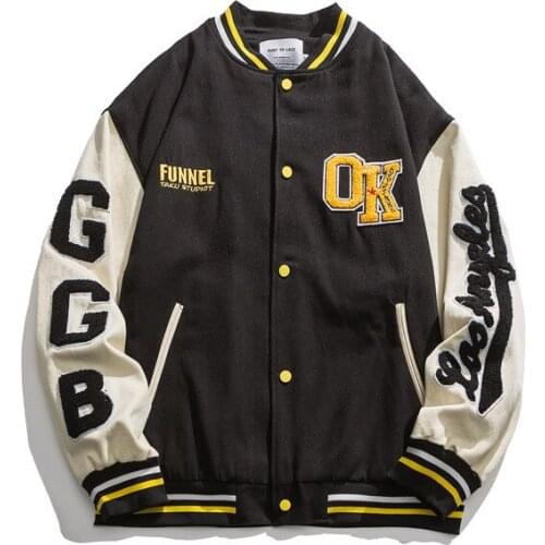 Hip Hop Trend Color Matching Jacket Mens And Womens Harajuku Street Pilot Jacket Mens Womens Baseball Jacket Hip Hop 2021New