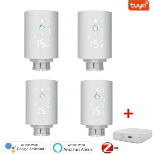 Tuya ZigBee3.0 Smart Radiator Actuator Programmable Thermostatic Radiator Valve Temperature Controller 2MQTT Setup With Alexa