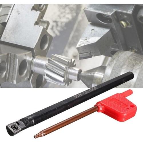3Pcs/Set S07K-SCLCR06 Internal Boring Bar High Strength 95 Degree Alloy Steel Insert Turning Tool Holder for CCMT0602 Lathe