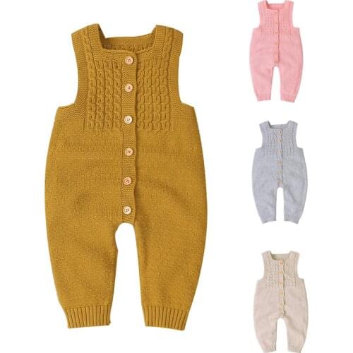 Toddler Baby Girl Boys Knitting Romper Korean Style Spring Autumn Newborn Baby Boys Girls Knitting Jumpsuit Baby Girls Clothes